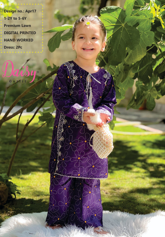daisy 2 piece hand embelishment dress